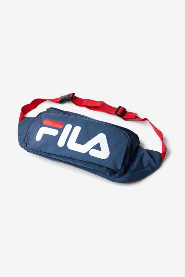 Fila Xl Sling Sack Bags - Navy/Red,NZ 913-19845